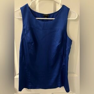 Ann Taylor blue sleeveless blouse
